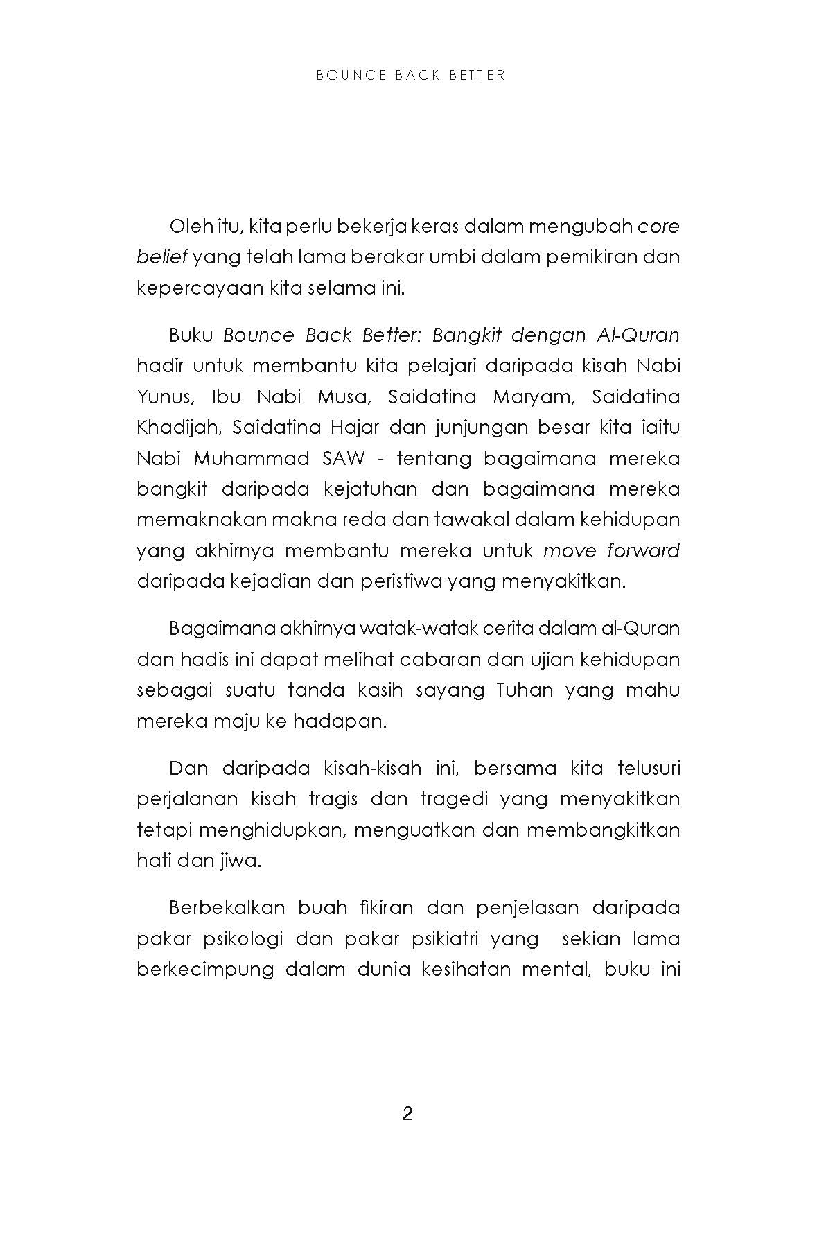 Bounce Back Better : Bangkit Dengan Al-Quran - Dr. Alizi, Dr. Ro